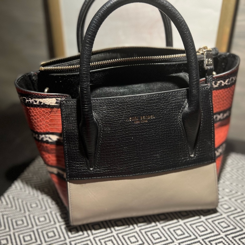 Henri Bendel Tilda Mini Python Chili Pepper